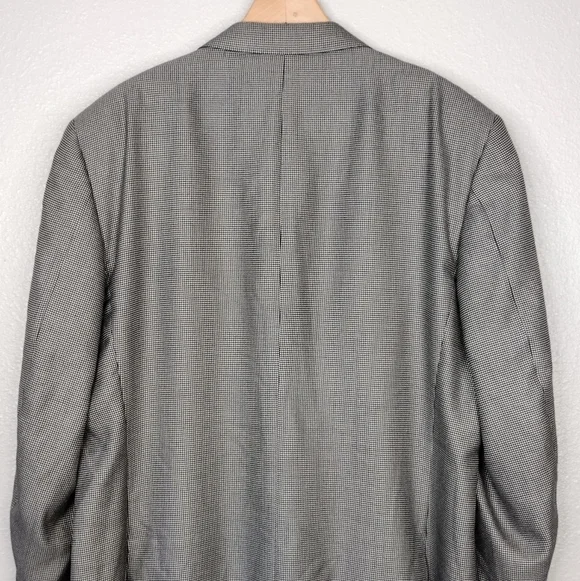Canali Saks Fifth Avenue Silk Wool Blazer Sz 58L